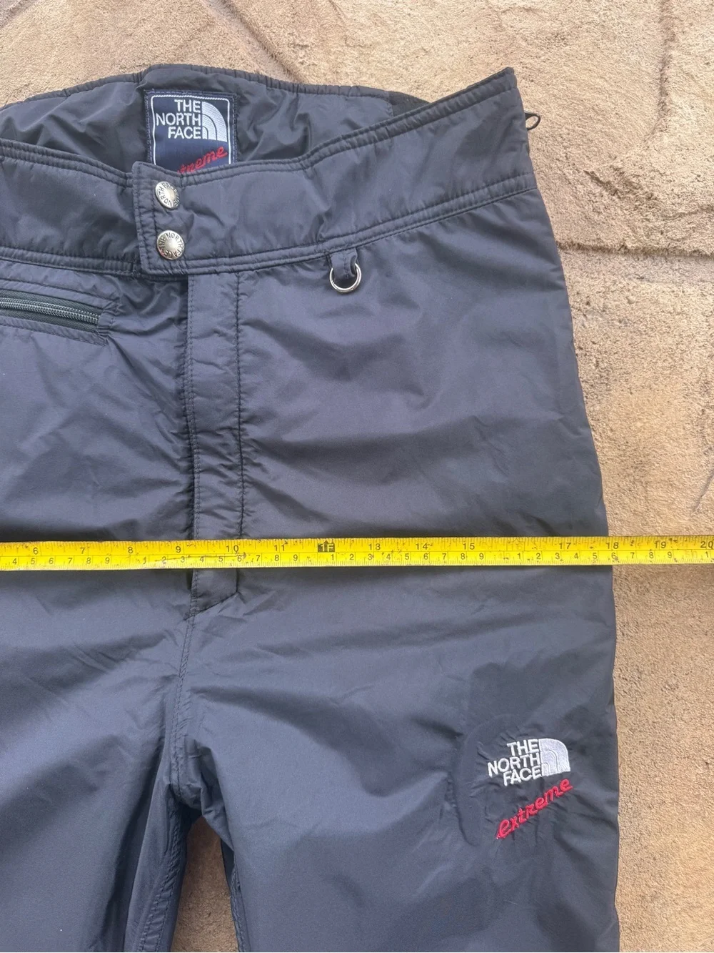 Vintage The North Face Extreme Gore-Tex Ski Pants USA Made Full Zip Black M